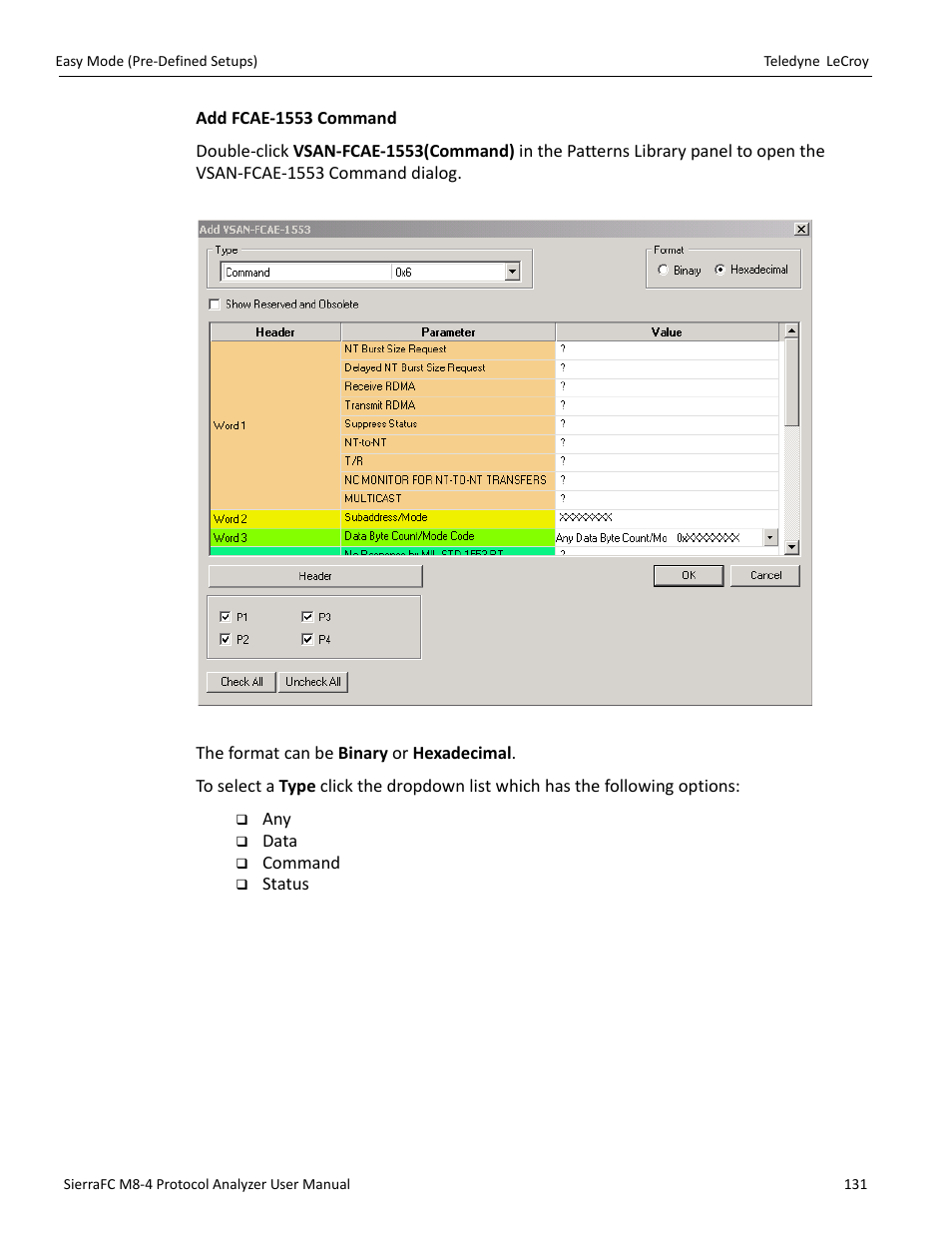 Teledyne LeCroy SierraFC M8-4 User Manual User Manual | Page 131 / 335