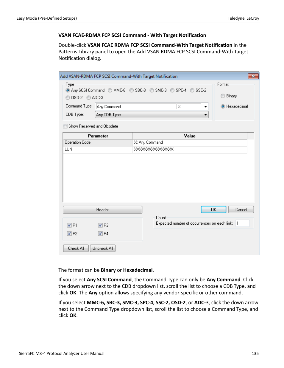 Teledyne LeCroy SierraFC M8-4 User Manual User Manual | Page 135 / 335