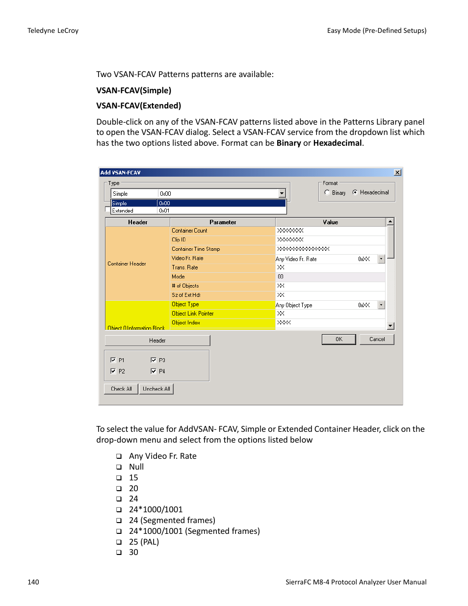 Vsan-fcav | Teledyne LeCroy SierraFC M8-4 User Manual User Manual | Page 140 / 335