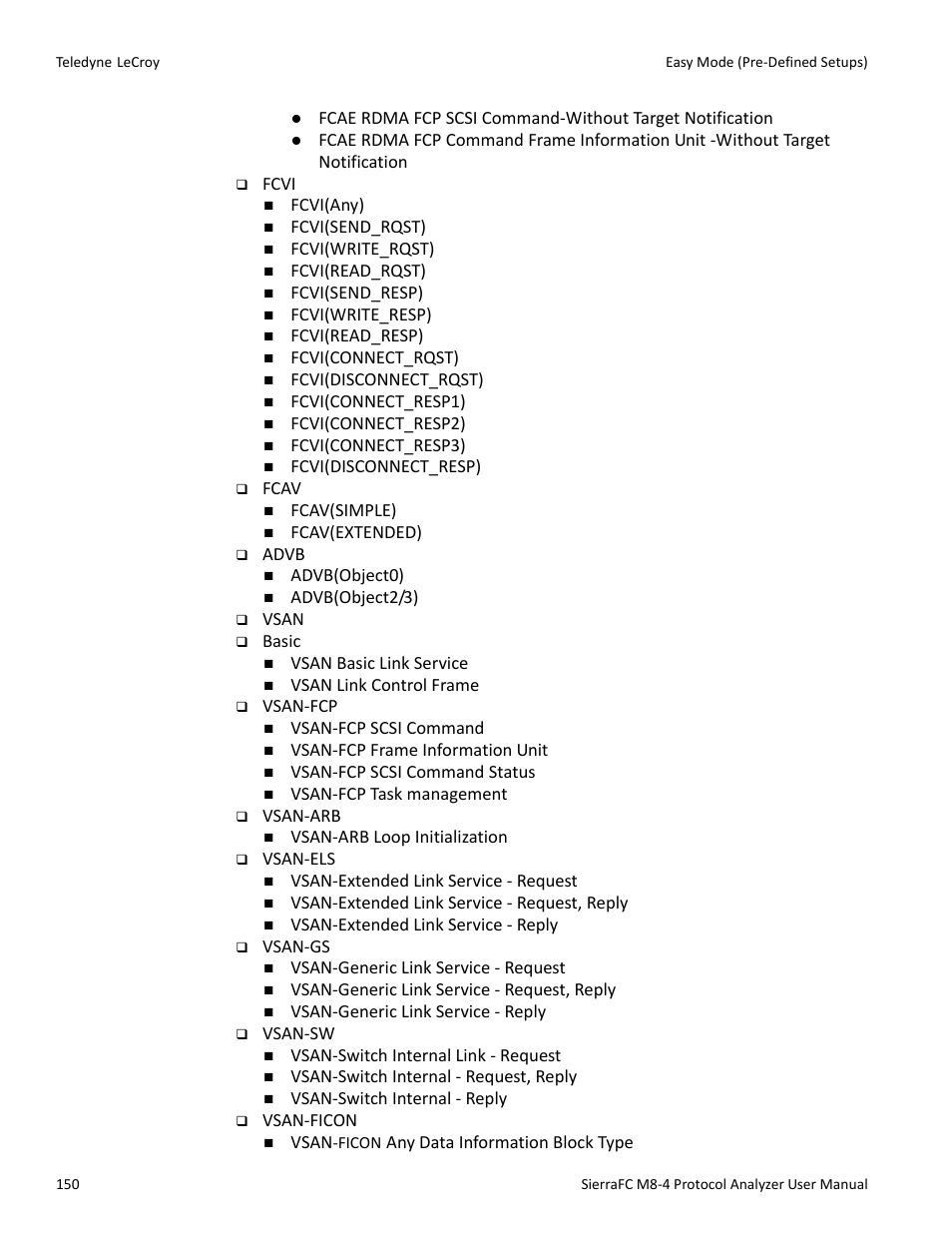 Teledyne LeCroy SierraFC M8-4 User Manual User Manual | Page 150 / 335