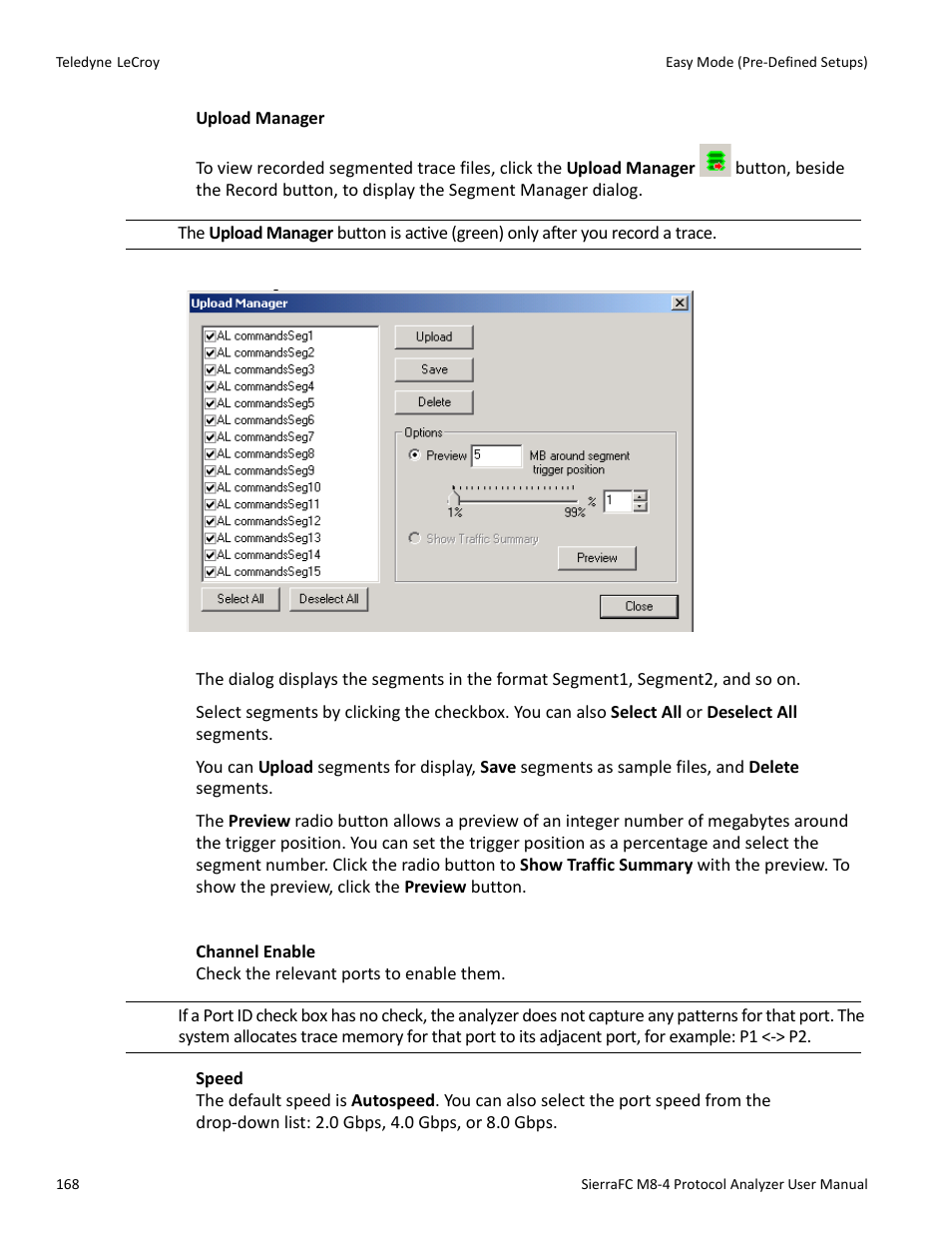 Analyzer settings | Teledyne LeCroy SierraFC M8-4 User Manual User Manual | Page 168 / 335