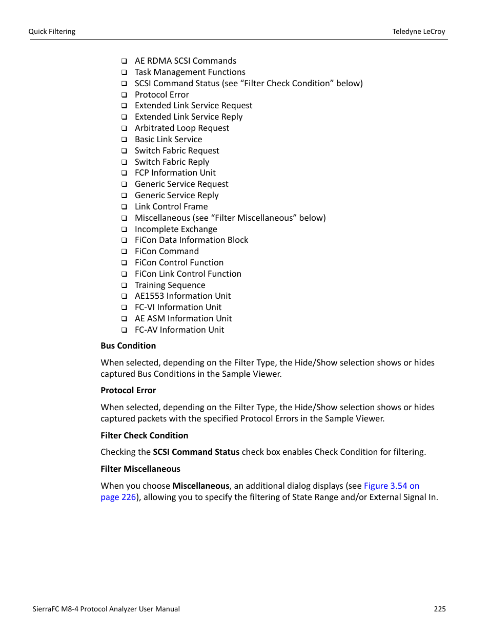 Teledyne LeCroy SierraFC M8-4 User Manual User Manual | Page 225 / 335