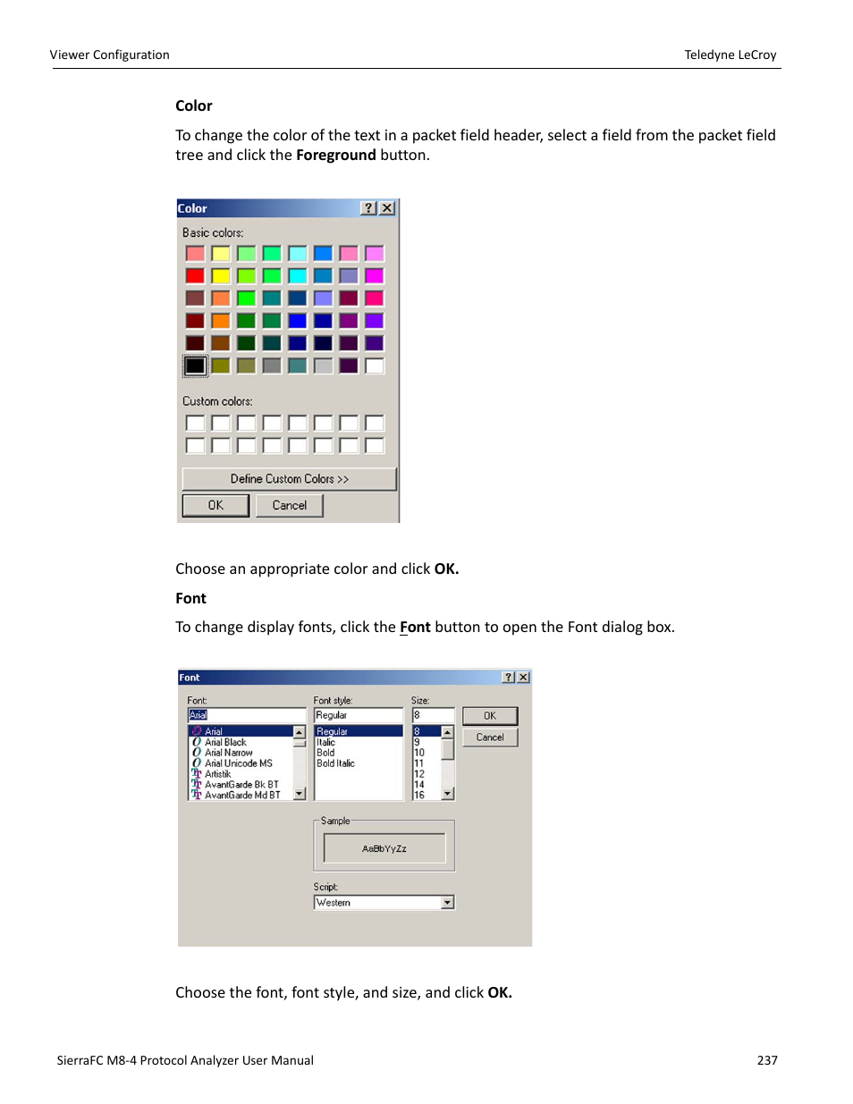 Teledyne LeCroy SierraFC M8-4 User Manual User Manual | Page 237 / 335