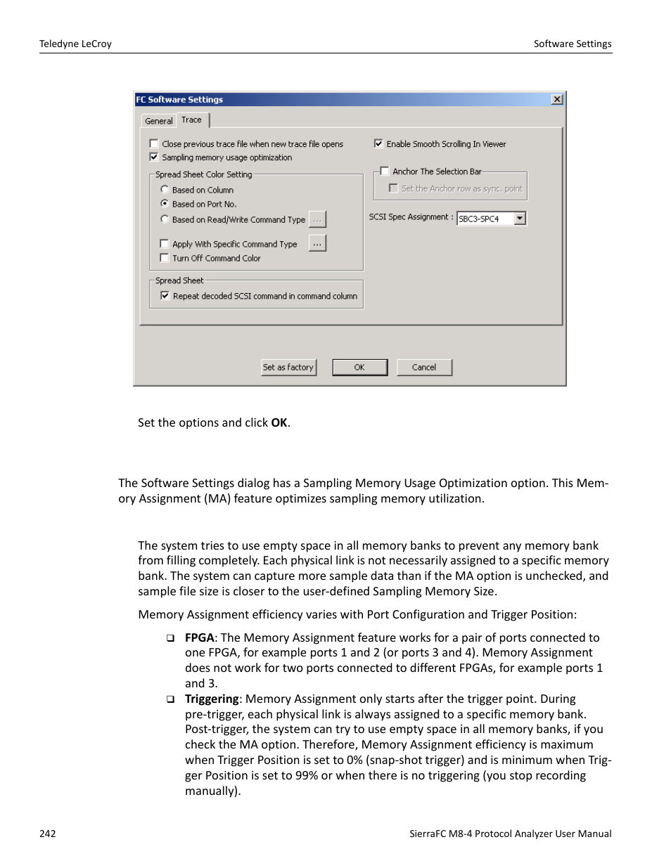 Sampling memory usage optimization, Figure 3.74 on | Teledyne LeCroy SierraFC M8-4 User Manual User Manual | Page 242 / 335