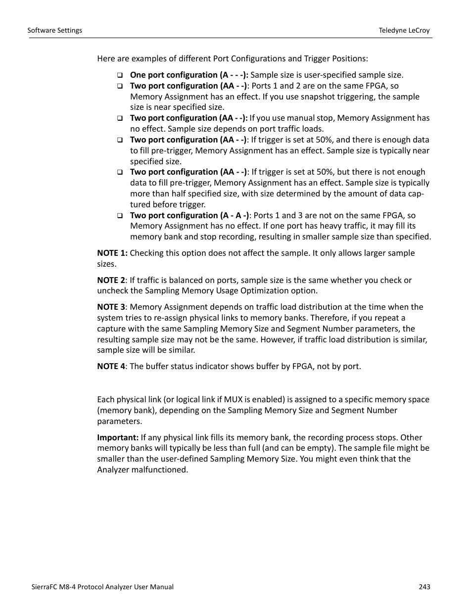 Teledyne LeCroy SierraFC M8-4 User Manual User Manual | Page 243 / 335