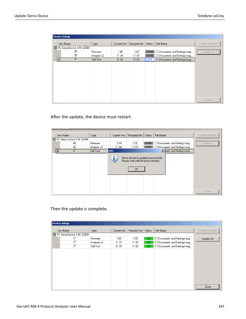 Teledyne LeCroy SierraFC M8-4 User Manual User Manual | Page 247 / 335