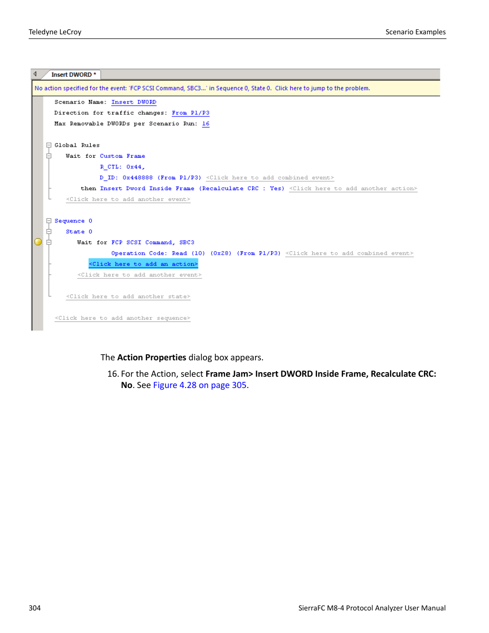 Teledyne LeCroy SierraFC M8-4 User Manual User Manual | Page 304 / 335
