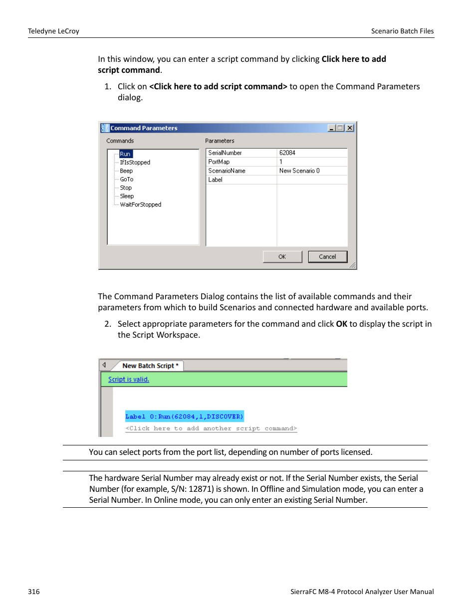 Teledyne LeCroy SierraFC M8-4 User Manual User Manual | Page 316 / 335