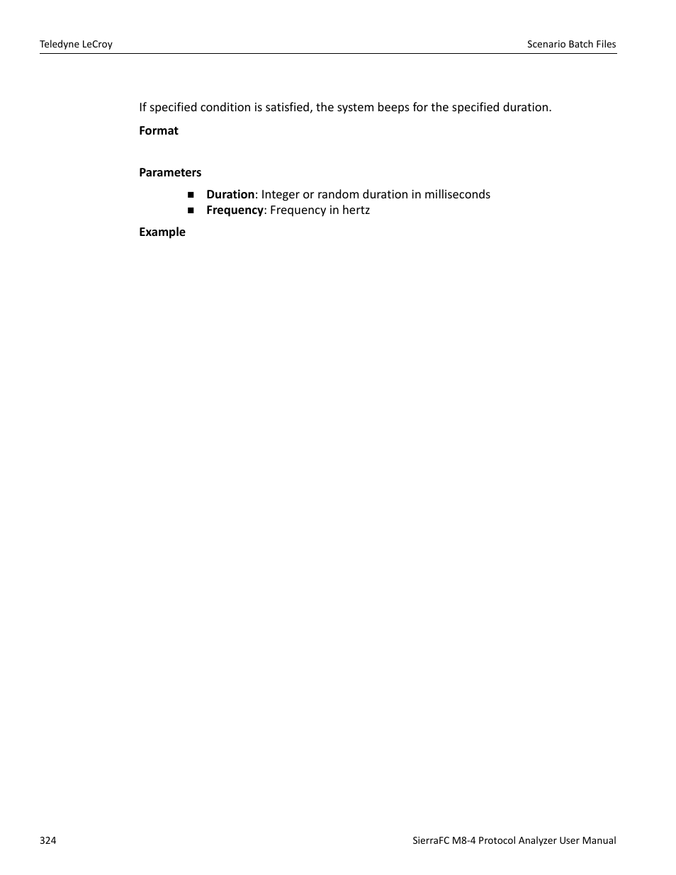 Teledyne LeCroy SierraFC M8-4 User Manual User Manual | Page 324 / 335