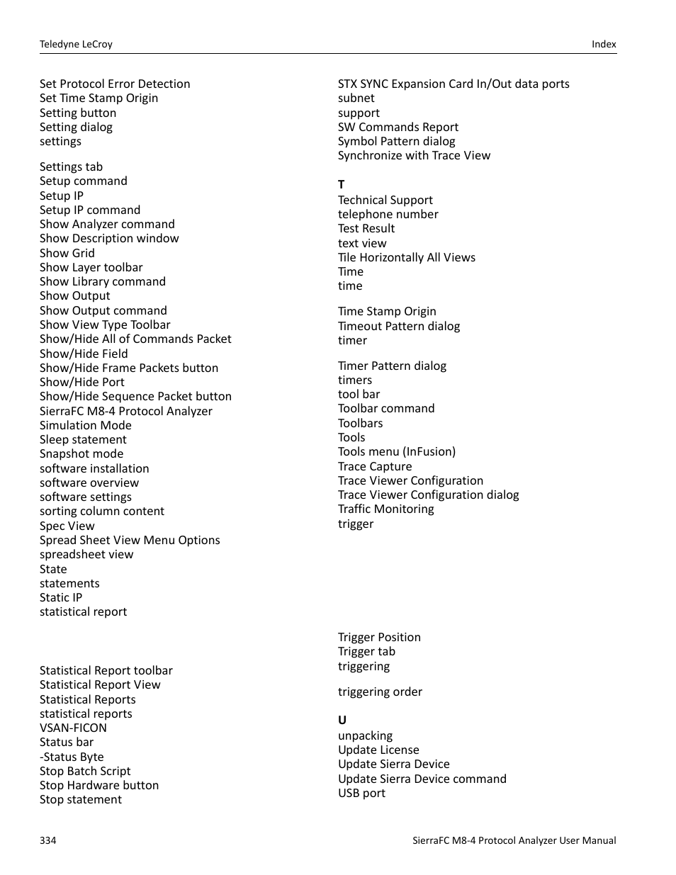 Teledyne LeCroy SierraFC M8-4 User Manual User Manual | Page 334 / 335