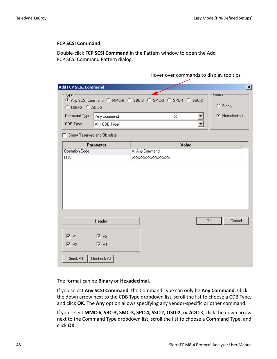 Fcp patterns | Teledyne LeCroy SierraFC M8-4 User Manual User Manual | Page 48 / 335