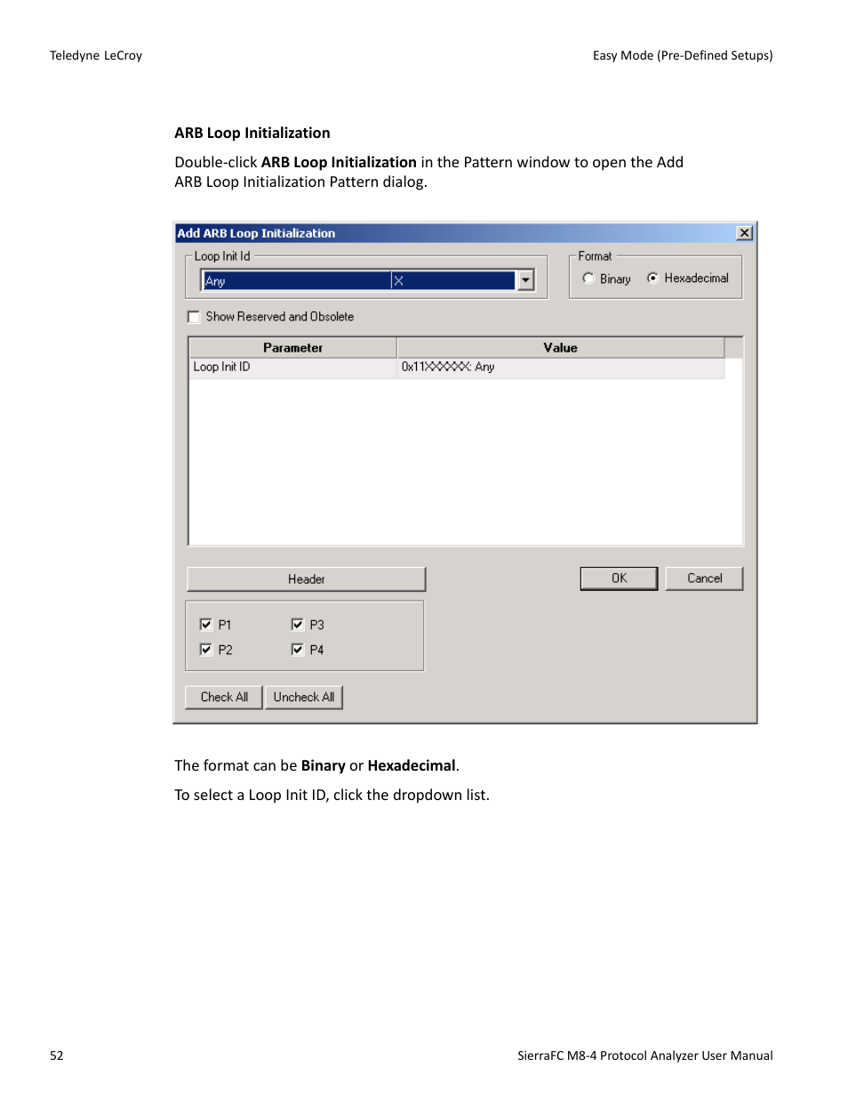 Arb patterns | Teledyne LeCroy SierraFC M8-4 User Manual User Manual | Page 52 / 335