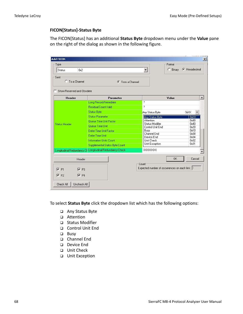 Teledyne LeCroy SierraFC M8-4 User Manual User Manual | Page 68 / 335
