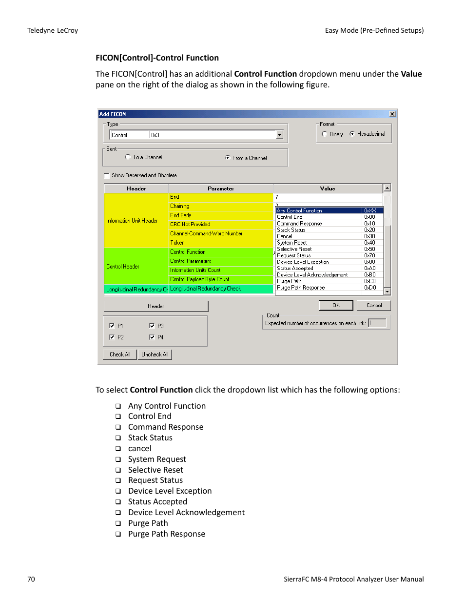 Teledyne LeCroy SierraFC M8-4 User Manual User Manual | Page 70 / 335