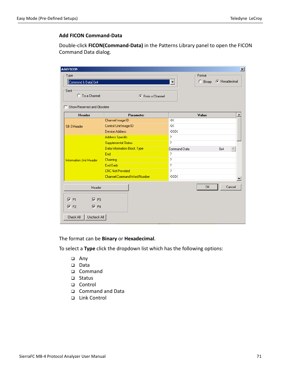 Teledyne LeCroy SierraFC M8-4 User Manual User Manual | Page 71 / 335