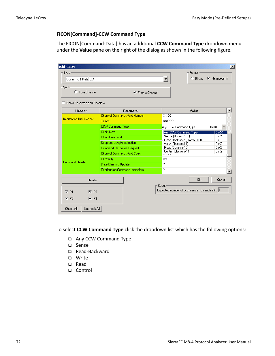 Teledyne LeCroy SierraFC M8-4 User Manual User Manual | Page 72 / 335