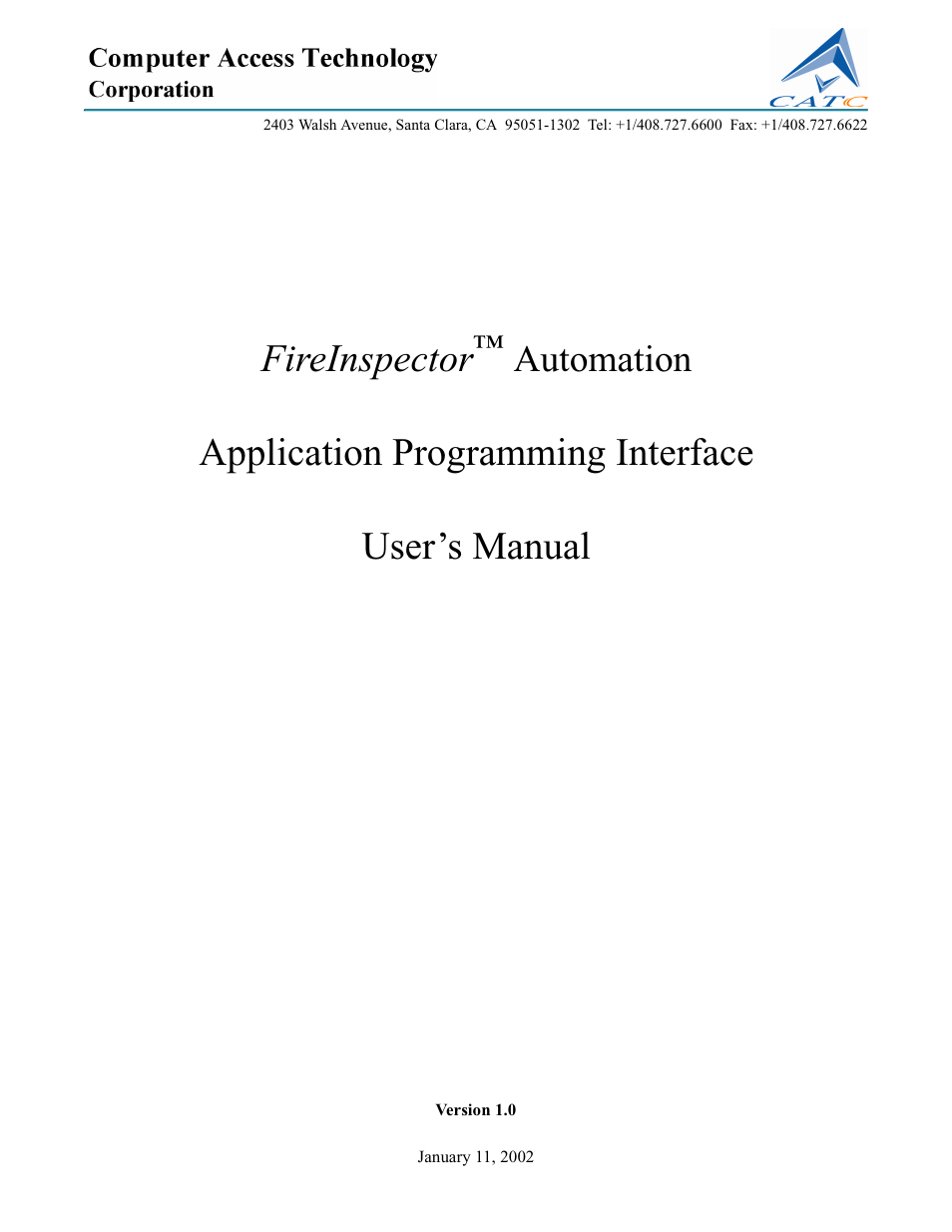 Teledyne LeCroy FireInspector Automation Application Programming Interface User Manual | 92 pages