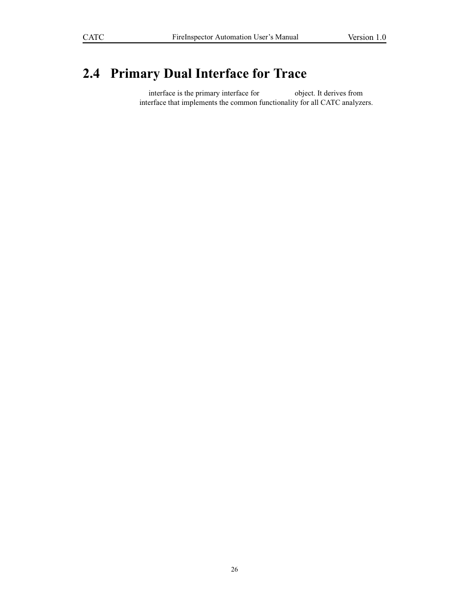 4 primary dual interface for trace, Primary dual interface for trace | Teledyne LeCroy FireInspector Automation Application Programming Interface User Manual | Page 30 / 92