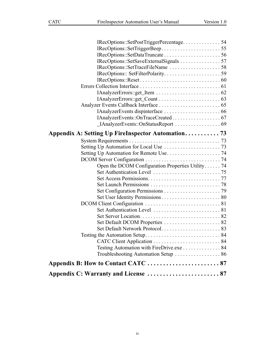 Teledyne LeCroy FireInspector Automation Application Programming Interface User Manual | Page 4 / 92