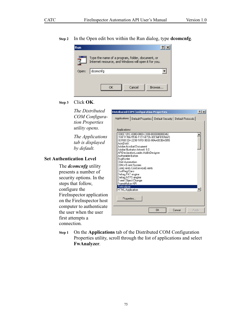 Set authentication level | Teledyne LeCroy FireInspector Automation Application Programming Interface User Manual | Page 79 / 92