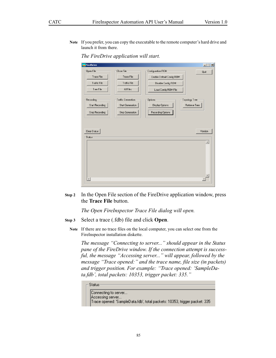 Teledyne LeCroy FireInspector Automation Application Programming Interface User Manual | Page 89 / 92