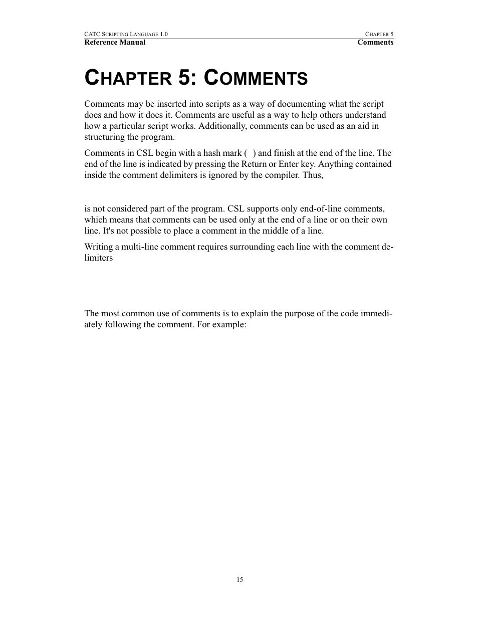 Chapter 5: comments, 5 comments, Hapter | Omments | Teledyne LeCroy FireInspector - File Based Decoding User Manual | Page 21 / 74