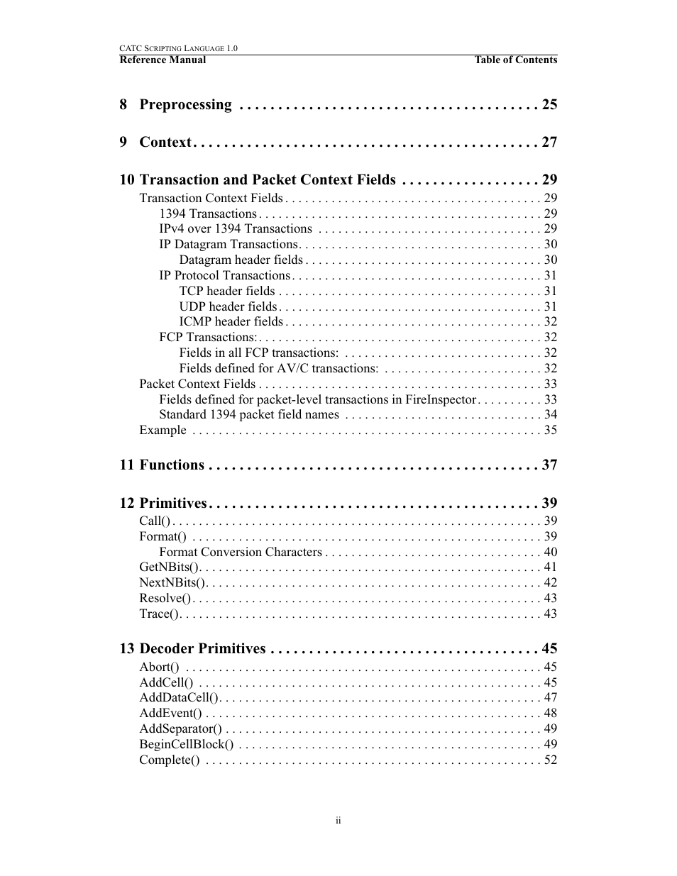 11 functions 12 primitives, 13 decoder primitives | Teledyne LeCroy FireInspector - File Based Decoding User Manual | Page 4 / 74