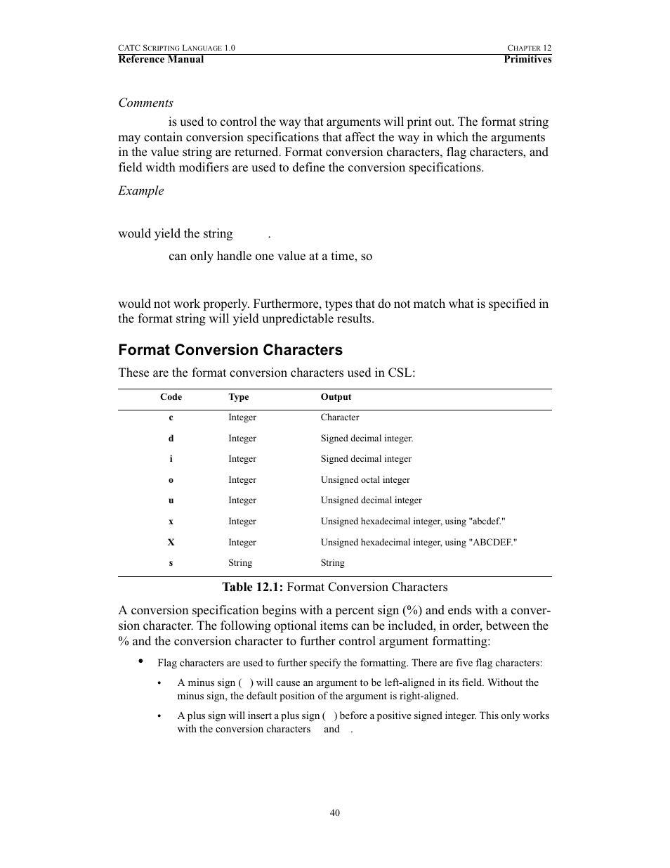 Format conversion characters | Teledyne LeCroy FireInspector - File Based Decoding User Manual | Page 46 / 74