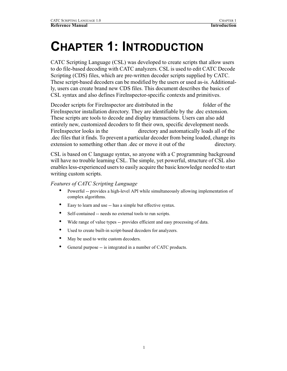 Chapter 1: introduction, 1 introduction, Hapter | Ntroduction | Teledyne LeCroy FireInspector - File Based Decoding User Manual | Page 7 / 74