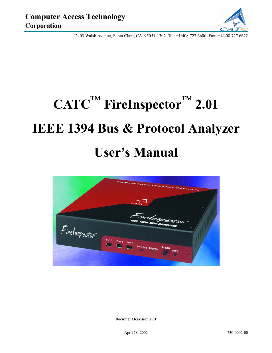 Teledyne LeCroy FireInspector - Users Manual User Manual | 147 pages