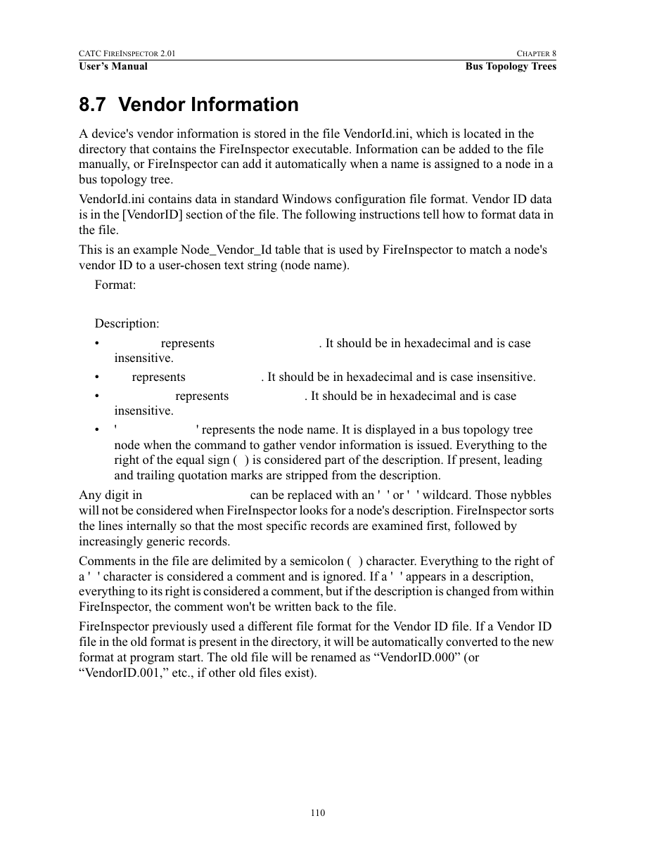 7 vendor information, Vendor information | Teledyne LeCroy FireInspector - Users Manual User Manual | Page 120 / 147