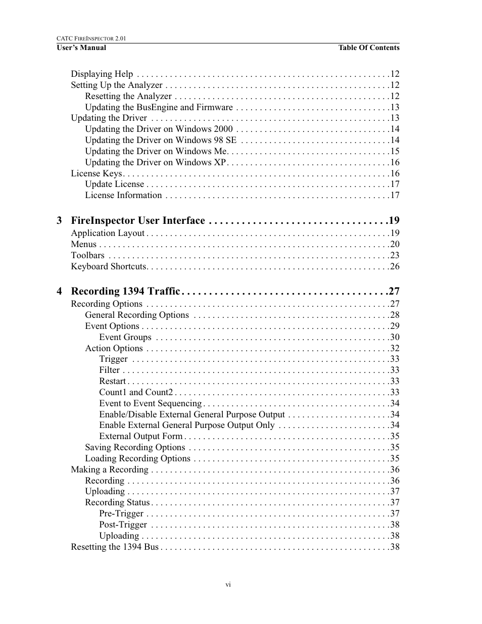 3 fireinspector user interface | Teledyne LeCroy FireInspector - Users Manual User Manual | Page 6 / 147