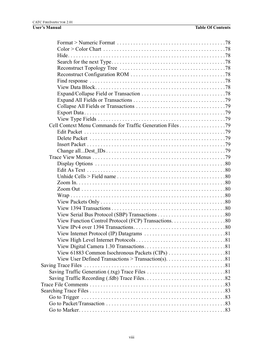 Teledyne LeCroy FireInspector - Users Manual User Manual | Page 8 / 147