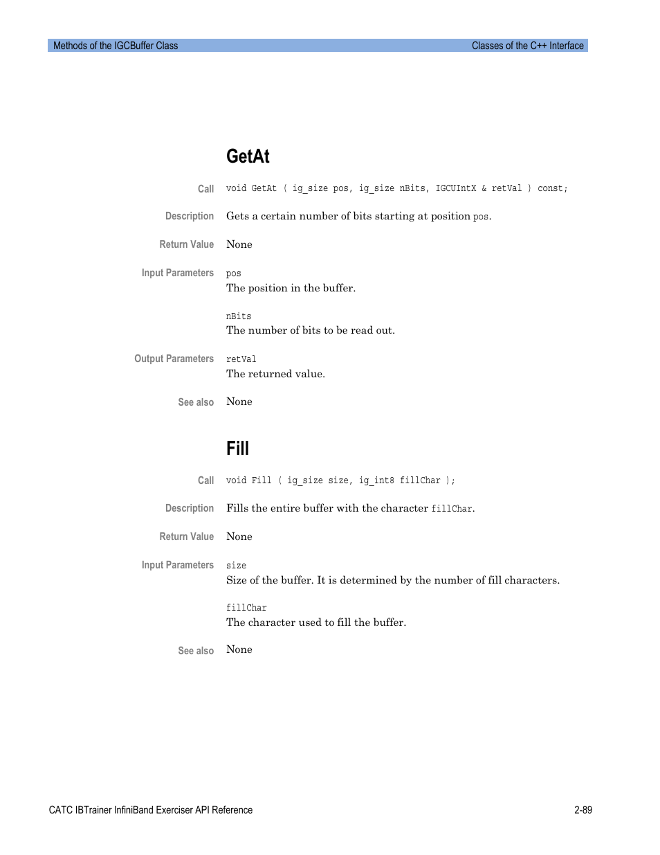 Getat, Fill | Teledyne LeCroy Automation API for IBTrainer Software Ver.2.0 User Manual | Page 111 / 167