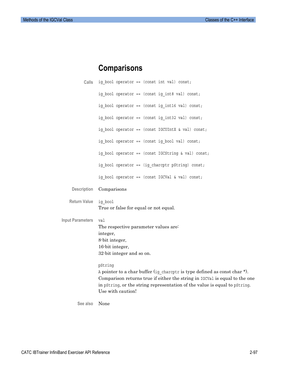 Comparisons | Teledyne LeCroy Automation API for IBTrainer Software Ver.2.0 User Manual | Page 119 / 167