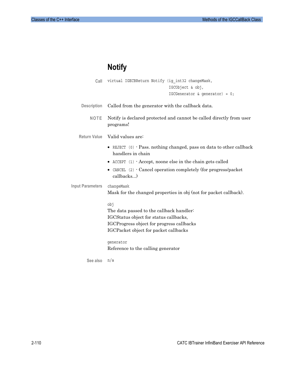 Notify | Teledyne LeCroy Automation API for IBTrainer Software Ver.2.0 User Manual | Page 132 / 167