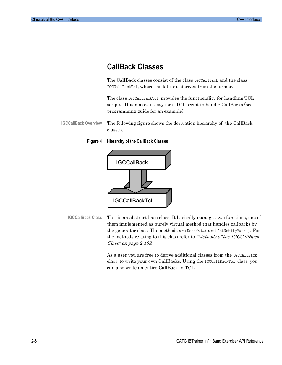 Callback classes | Teledyne LeCroy Automation API for IBTrainer Software Ver.2.0 User Manual | Page 28 / 167