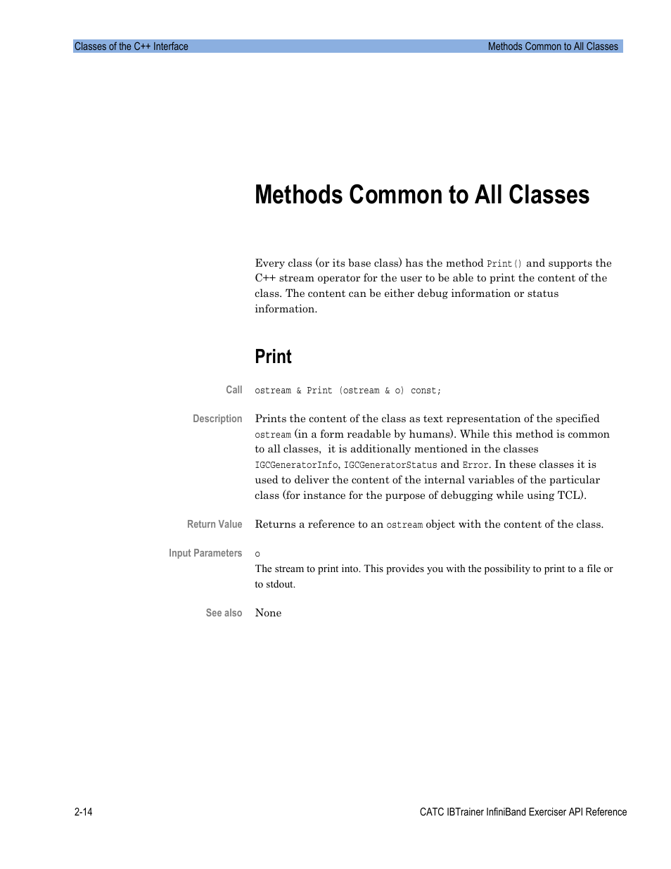 Methods common to all classes, Print | Teledyne LeCroy Automation API for IBTrainer Software Ver.2.0 User Manual | Page 36 / 167