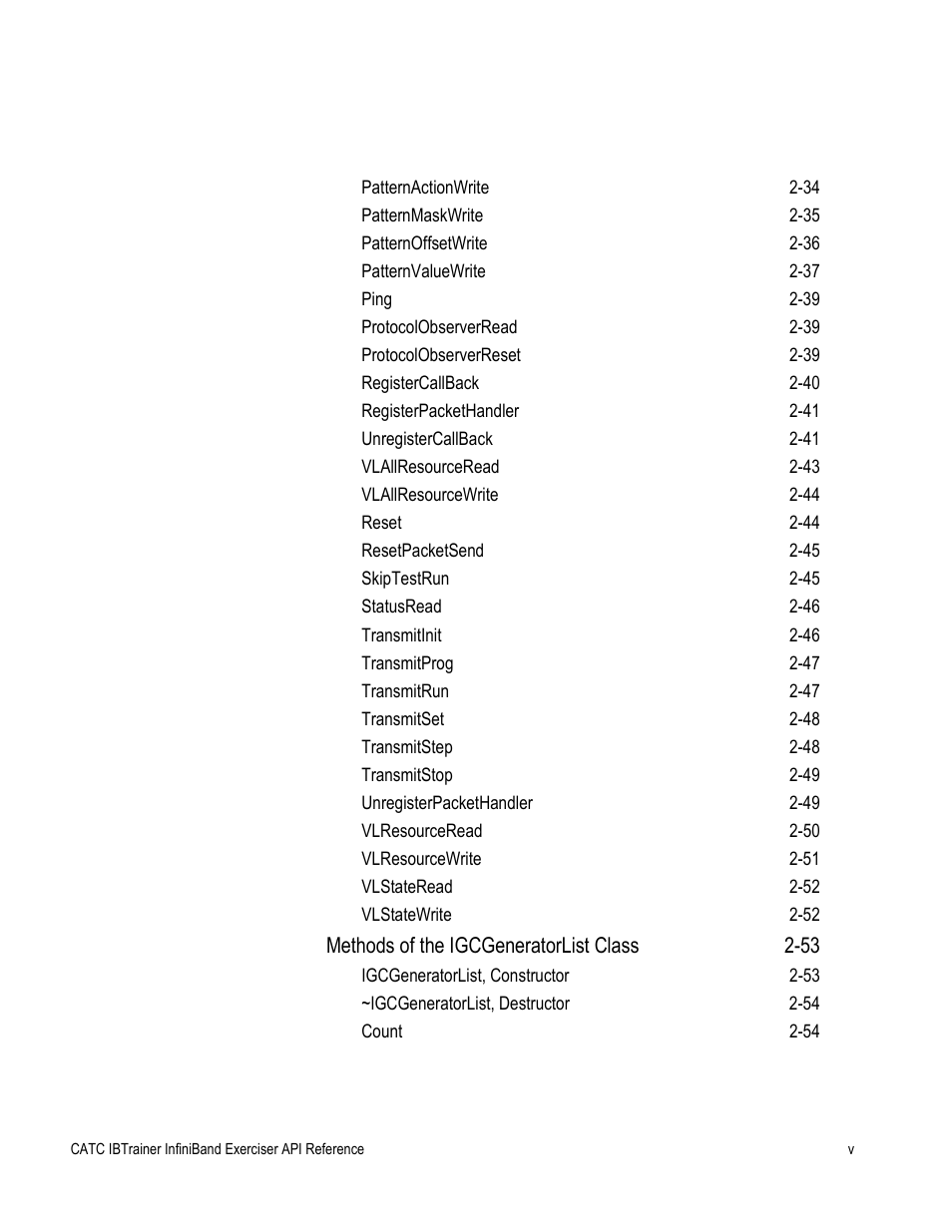 Methods of the igcgeneratorlist class 2-53 | Teledyne LeCroy Automation API for IBTrainer Software Ver.2.0 User Manual | Page 5 / 167