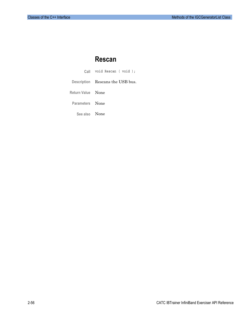 Rescan | Teledyne LeCroy Automation API for IBTrainer Software Ver.2.0 User Manual | Page 78 / 167