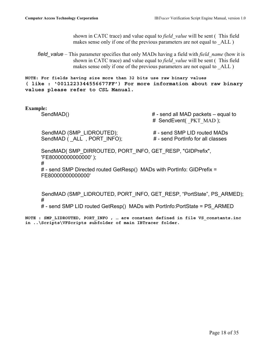 Teledyne LeCroy IBTracer 4X - IBTracer Verification Script Engine Users Manual User Manual | Page 18 / 35