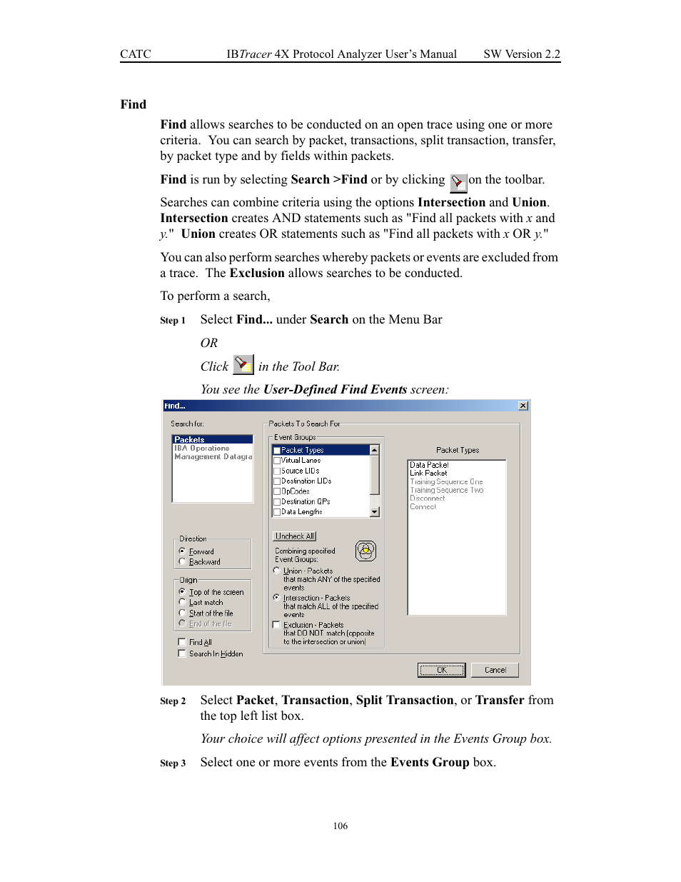 Find | Teledyne LeCroy IBTracer 4X - Users Manual Ver.2.20 User Manual | Page 114 / 142