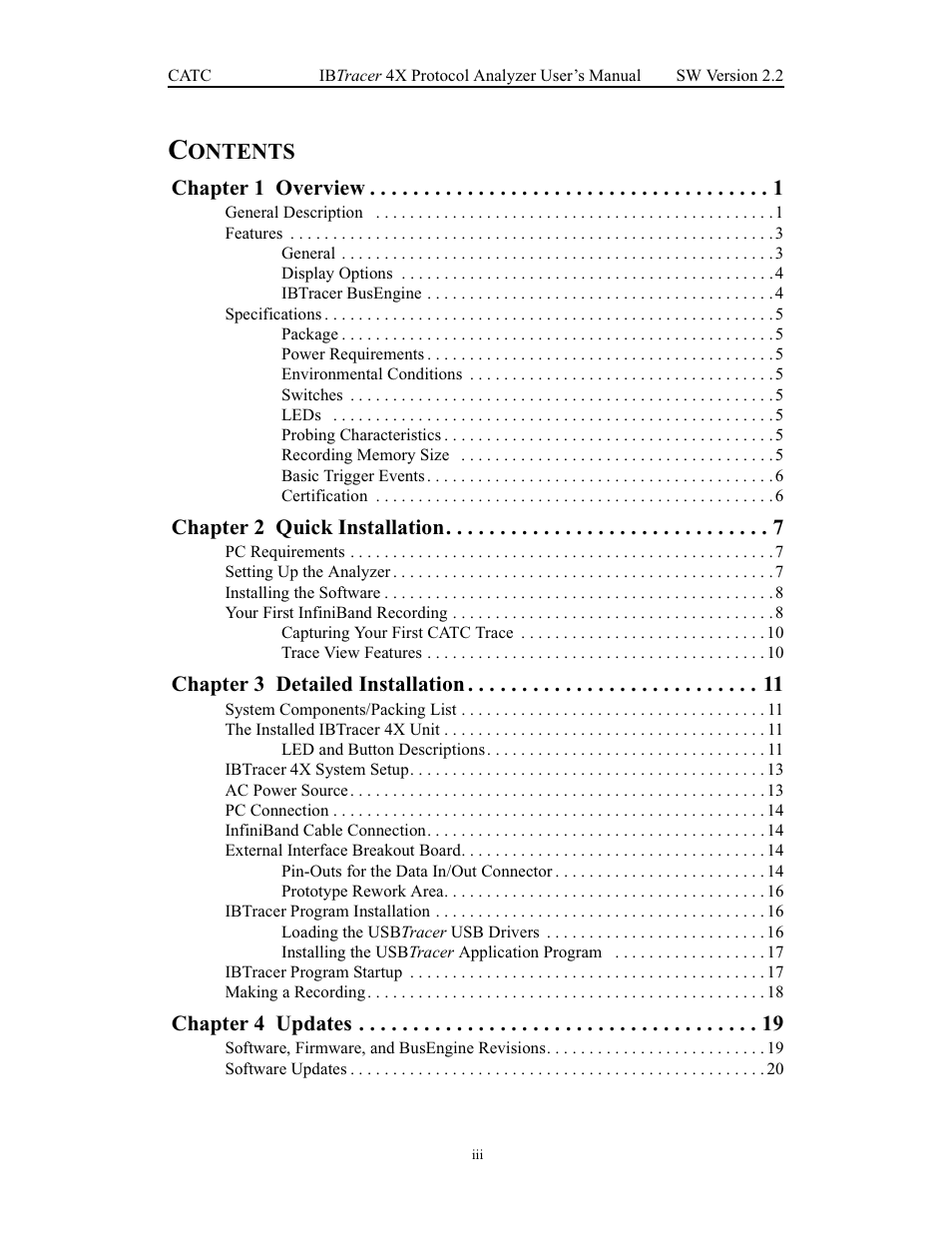 Teledyne LeCroy IBTracer 4X - Users Manual Ver.2.20 User Manual | Page 5 / 142