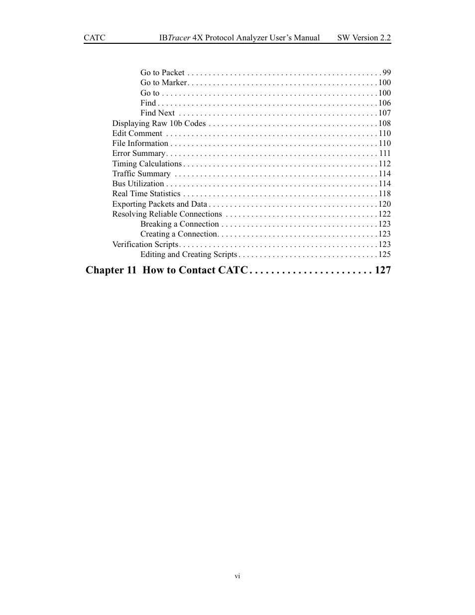 Chapter 11 how to contact catc | Teledyne LeCroy IBTracer 4X - Users Manual Ver.2.20 User Manual | Page 8 / 142