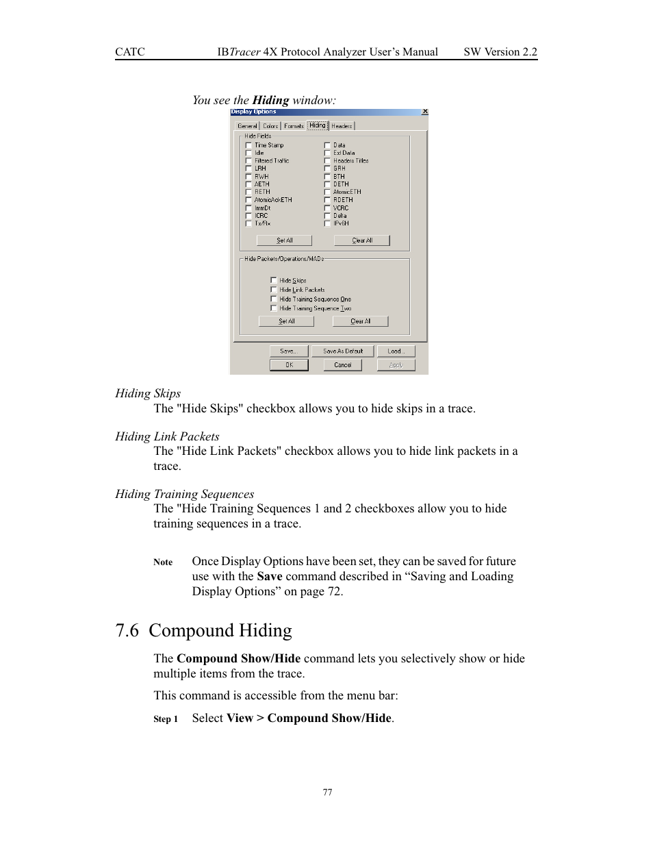 6 compound hiding, Compound hiding | Teledyne LeCroy IBTracer 4X - Users Manual Ver.2.20 User Manual | Page 85 / 142