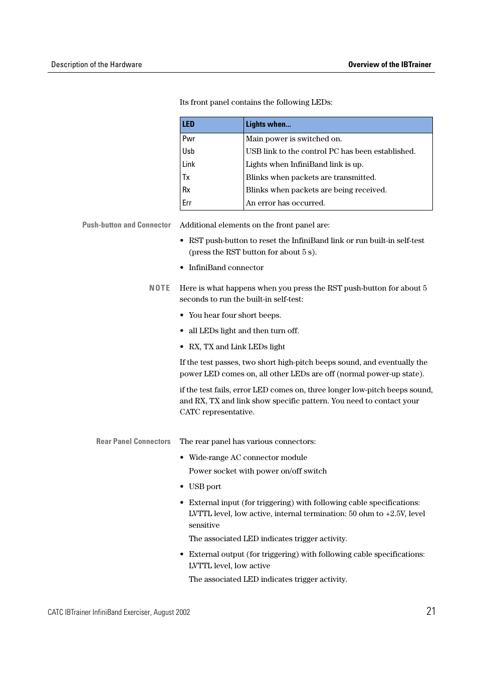 Teledyne LeCroy IBTrainer - IBTrainer Users Manual User Manual | Page 21 / 102