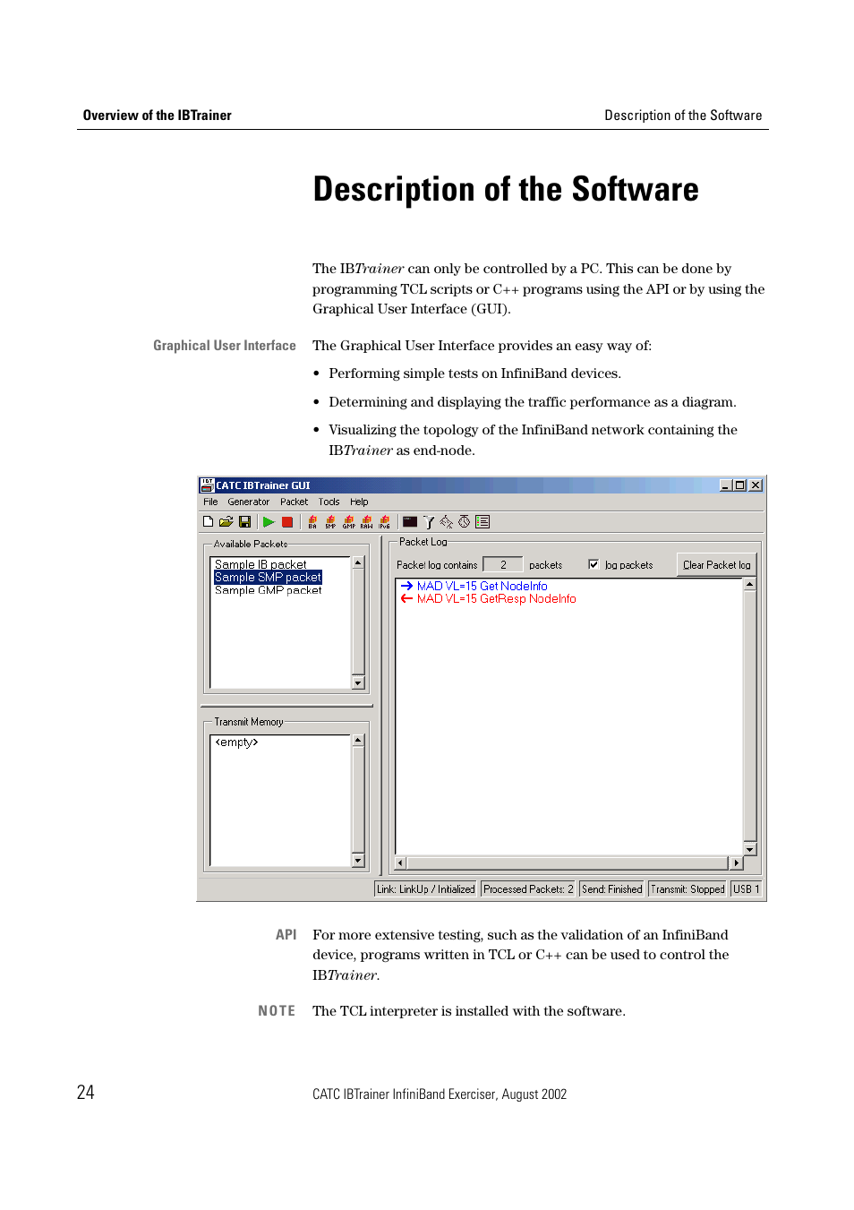 Description of the software | Teledyne LeCroy IBTrainer - IBTrainer Users Manual User Manual | Page 24 / 102