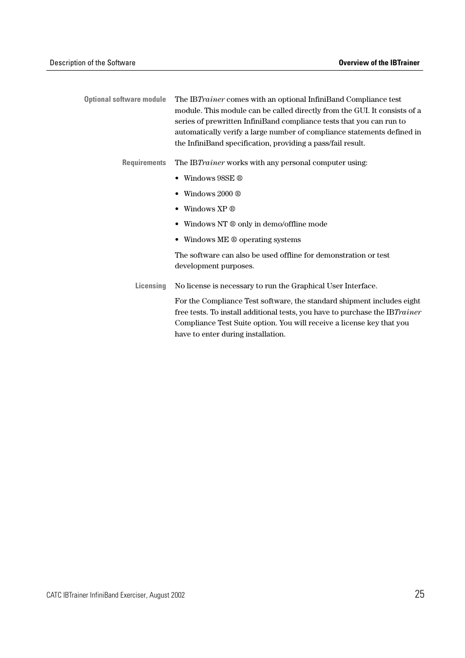 Teledyne LeCroy IBTrainer - IBTrainer Users Manual User Manual | Page 25 / 102