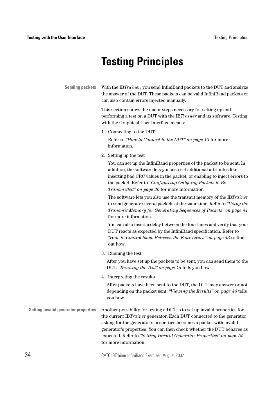 Testing principles | Teledyne LeCroy IBTrainer - IBTrainer Users Manual User Manual | Page 34 / 102