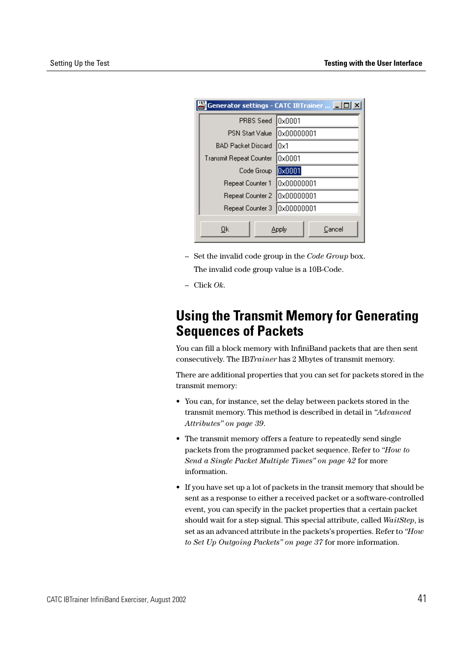 Using the | Teledyne LeCroy IBTrainer - IBTrainer Users Manual User Manual | Page 41 / 102